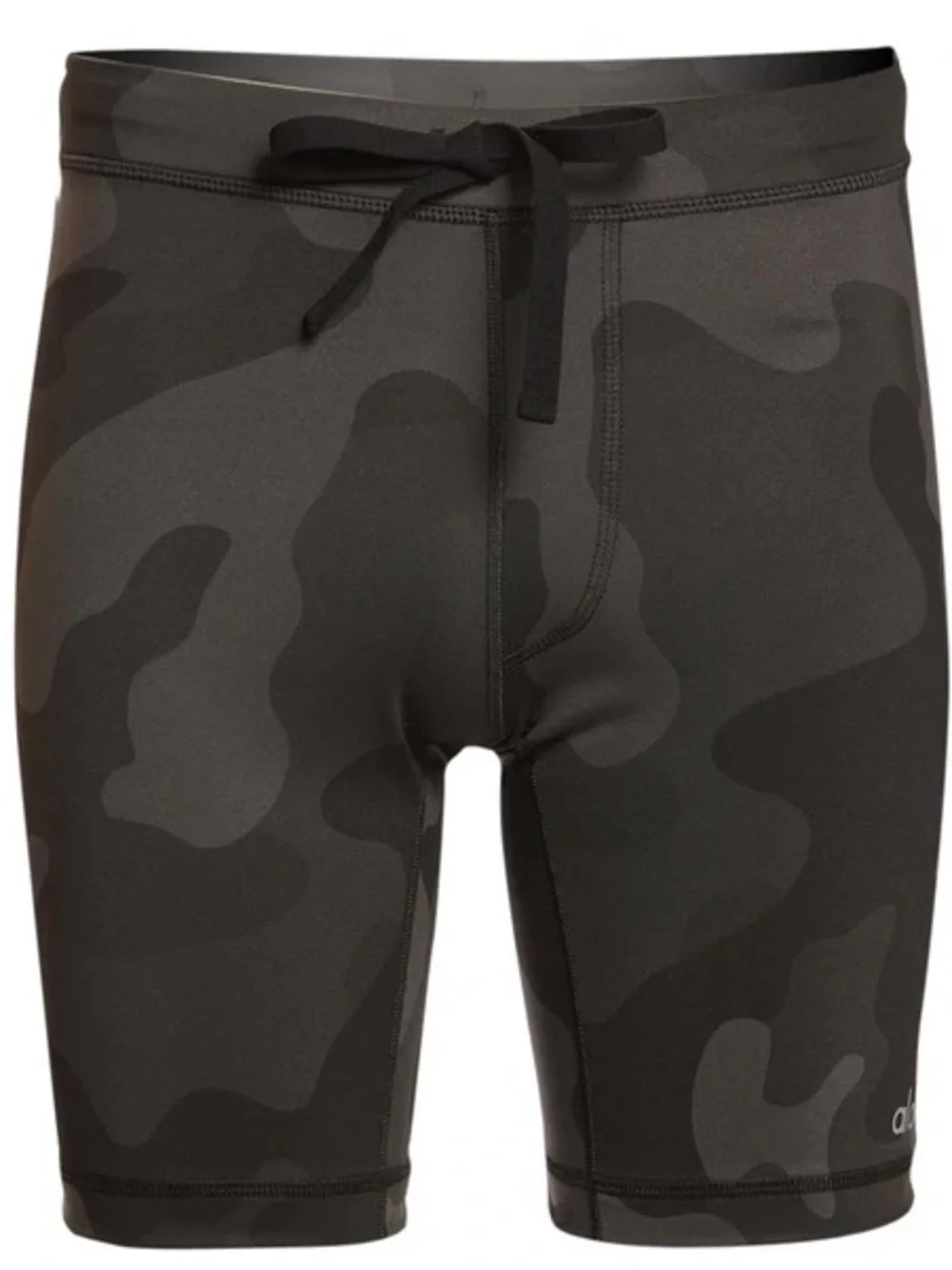 Alo Men's Alo Warrior Compression Black Shorts Camo SZ M